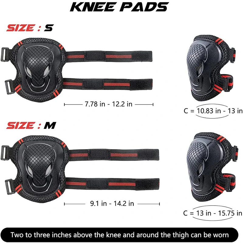 Child &amp; Adults Rider Series Protection Gear Set 7PCS Set Roller Skates Cycling Bike Knee Elbow Pads Kids Skating Protective Gear