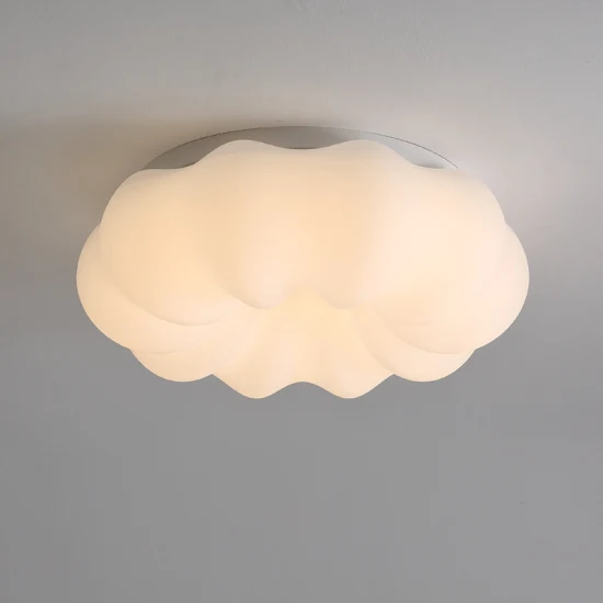 European White Cloud Eye Protection LED Lamp Creative Simple Modern Living Room Children′ S Bedroom Pumpkin Ceiling Lamp