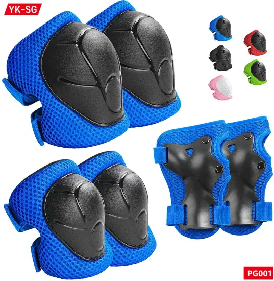 OEM Skate Knee Elbow Wrist Protective Pads for Kid Child Baby Skateboard Scooter Bike Bicycle Cycling Protection Guard Gear Set